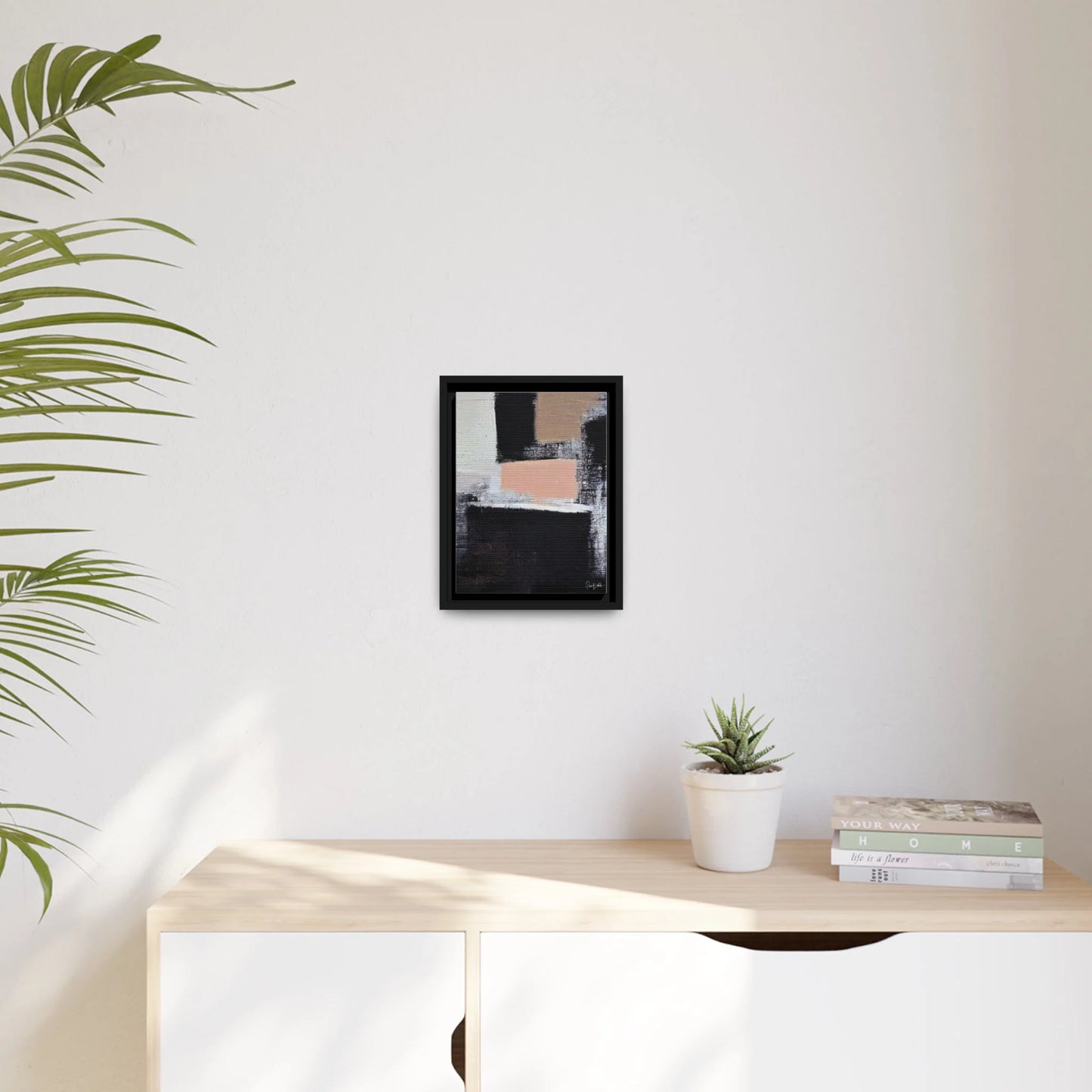 Canvas Wall Art Matte with Frame & Eco- Friendly CUBE - by Queennoble